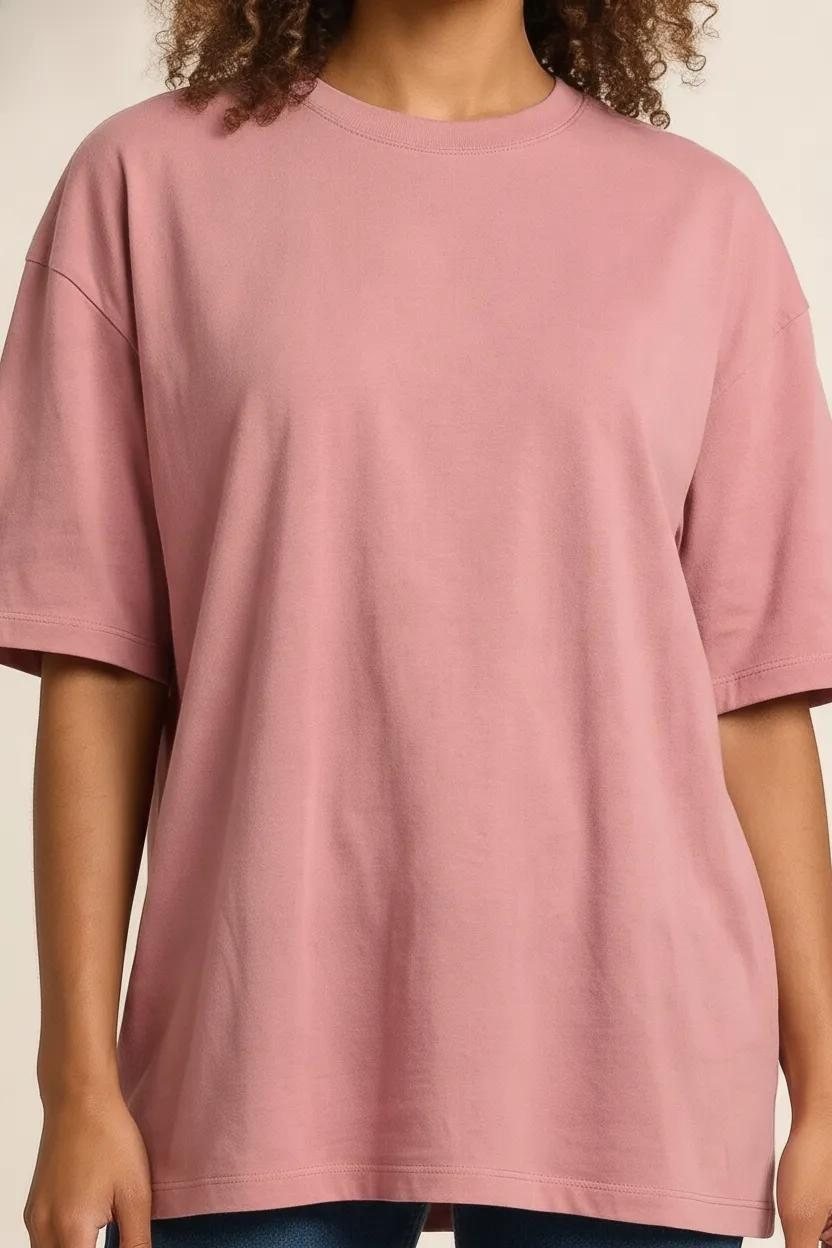 Close-up of the t-shirt fabric and neckline